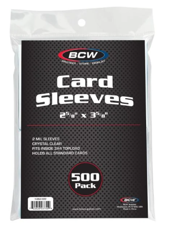 Standard Card Sleeves 500 Count